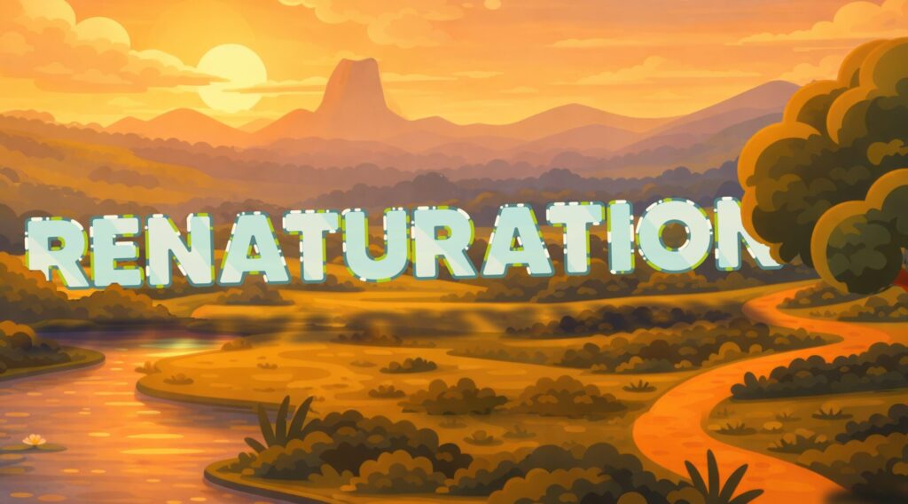 Image extraite d'un film animé qui explique ce qu'est le rewilding